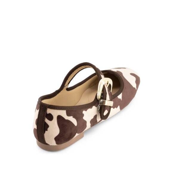 NEW ANDREA women's animal print flat shoes in multicolor - Picture 2 of 4